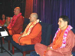 Swami Chetanananda, Swami Shankarananda, and Master Charles